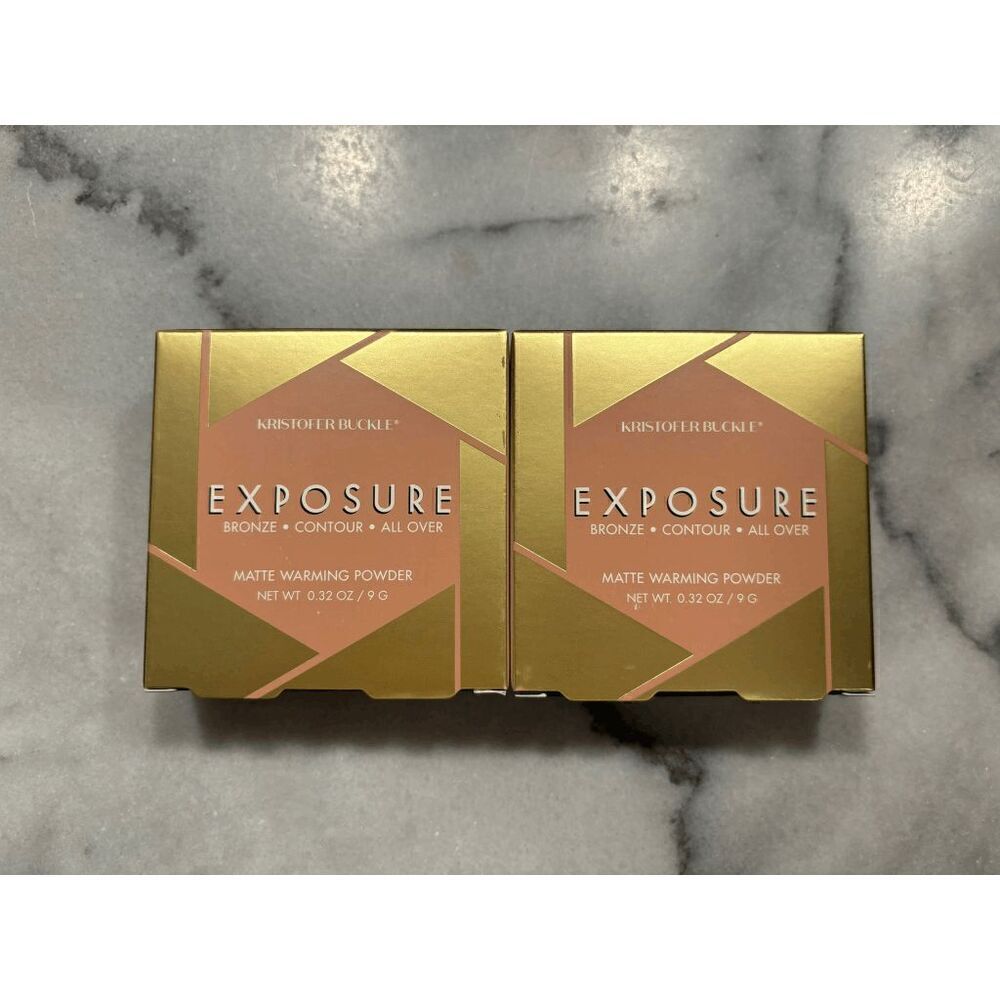 Kristofer Buckle Exposure Matte Warming Powder Bronzer in Lot of 2